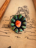 Sonoran Gold/Orange Spiny Cluster Ring
