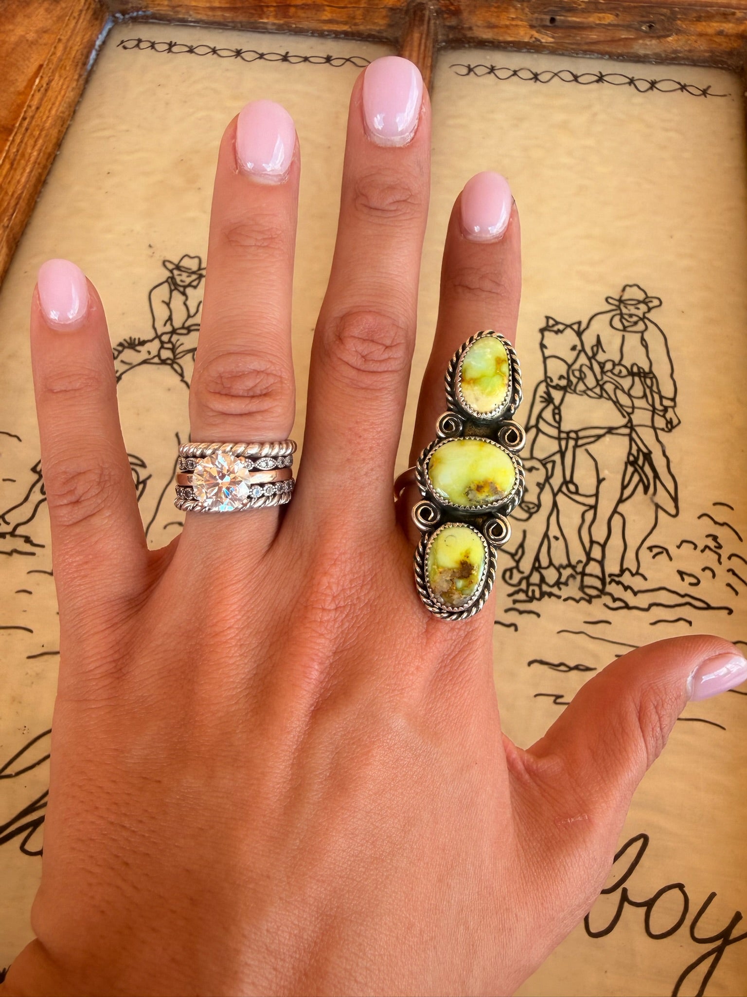 Palomino 3 Stone Ring