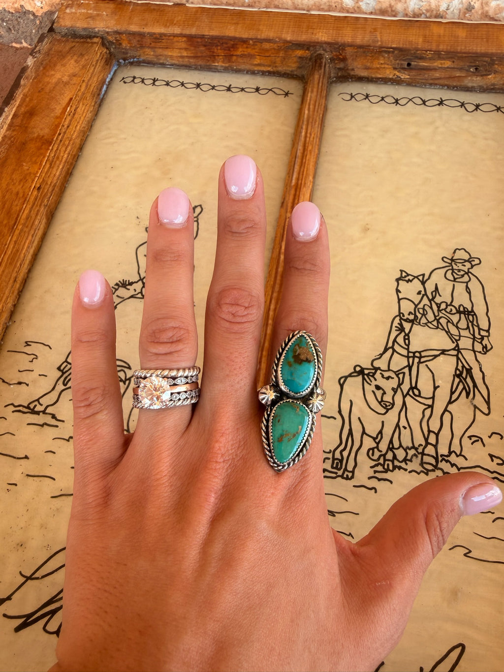 Royston 2 Stone Ring