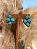4 stone stud earrings