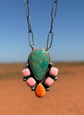 Spiny/Tyrone/Pink Conch Necklace