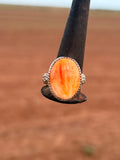 Orange Spiny Ring